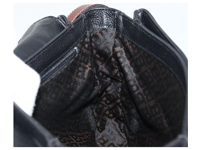 Borsa a Spalla BALLY in Pelle Nera e Oro Auth 177531A Nero D'oro - vista 19