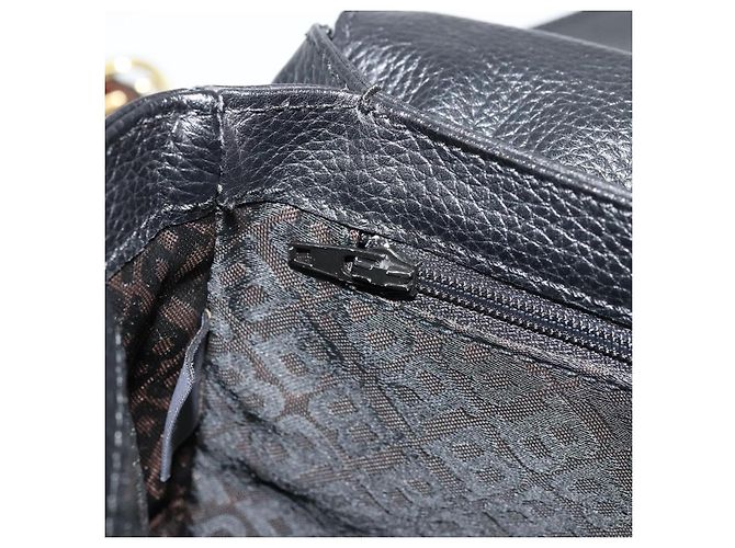 Borsa a Spalla BALLY in Pelle Nera e Oro Auth 177531A Nero D'oro - vista 21