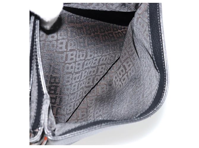 Borsa a Spalla BALLY in Pelle Nera e Oro Auth 177531A Nero D'oro - vista 24