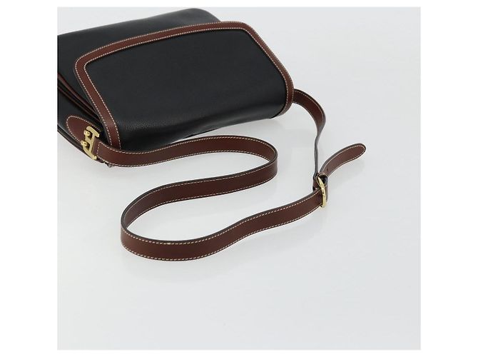 Borsa a Spalla BALLY in Pelle Nera e Oro Auth 177531A Nero D'oro - vista 7
