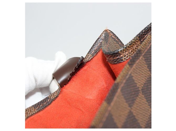 LOUIS VUITTON Damier Ebene Sac Plat Hand Bag N51140 LV Auth BA12381 - vista 11