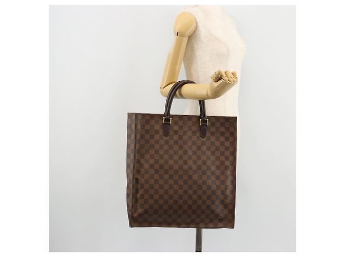 LOUIS VUITTON Damier Ebene Sac Plat Hand Bag N51140 LV Auth BA12381 - vista 22