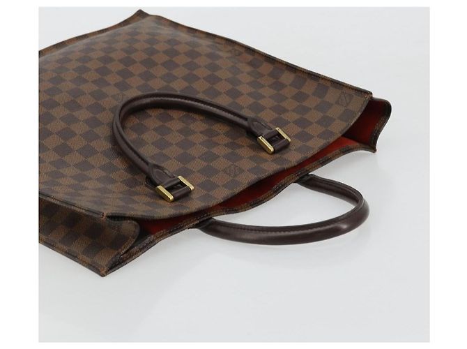 LOUIS VUITTON Damier Ebene Sac Plat Hand Bag N51140 LV Auth BA12381 - vista 6