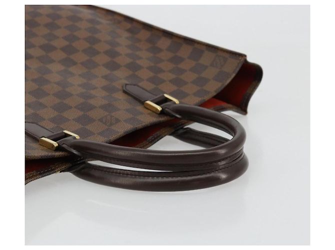 LOUIS VUITTON Damier Ebene Sac Plat Hand Bag N51140 LV Auth BA12381 - vista 7