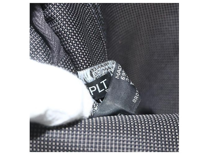 Hermès Borsa HERMES Her LineMM in nylon grigio argento autentica 171228A Marrone - vista 12