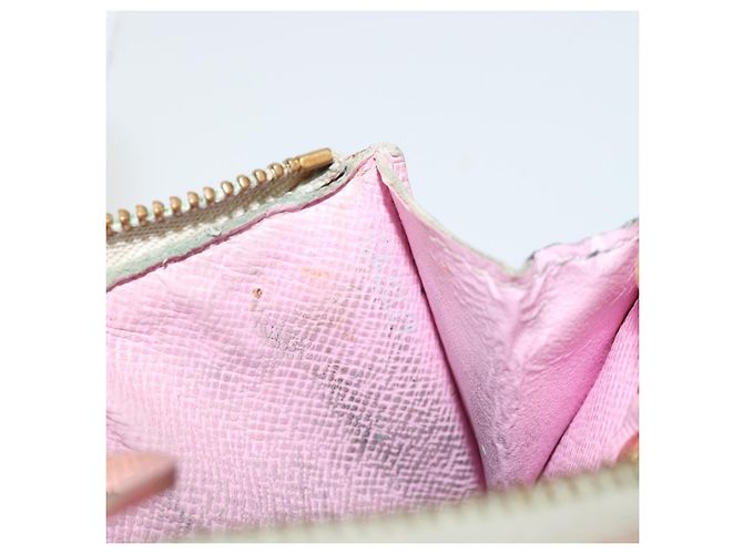 LOUIS VUITTON Pochette Cles NM Multicolor Purse White M93734 Auth 177362 Bianco - vista 12