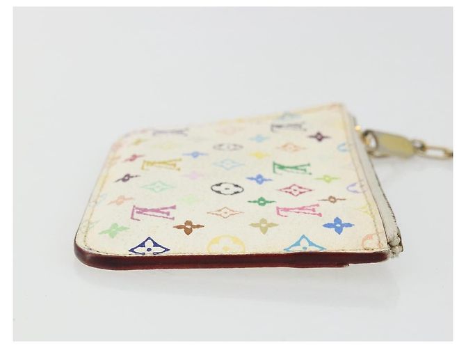 LOUIS VUITTON Pochette Cles NM Multicolor Purse White M93734 Auth 177362 Bianco - vista 3