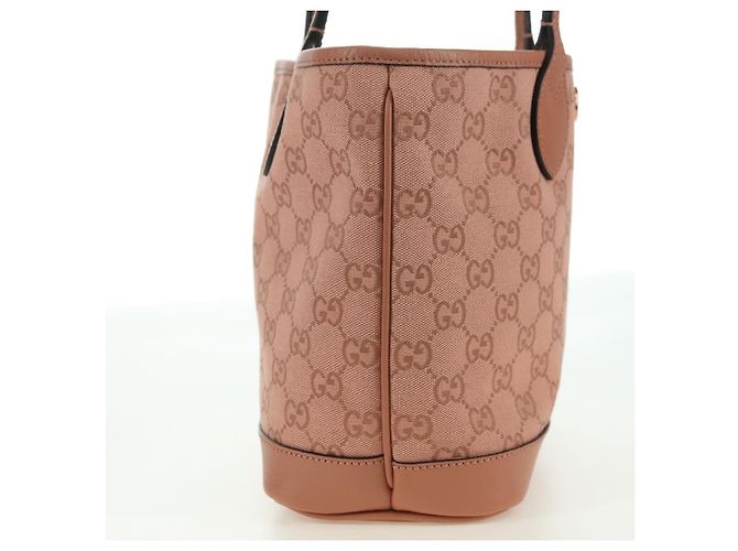 Borsa Tote GUCCI GG Canvas Ophidia Rosa 742102 525040 Auth am11524SAM - vista 4