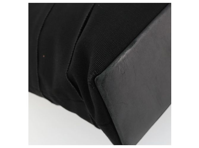Borsa Tote Vala Salvatore Ferragamo in tela nero e oro Auth bs34543 D'oro - vista 16