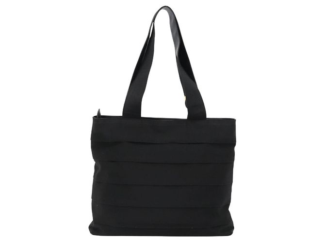 Borsa Tote Vala Salvatore Ferragamo in tela nero e oro Auth bs34543 D'oro - vista 2