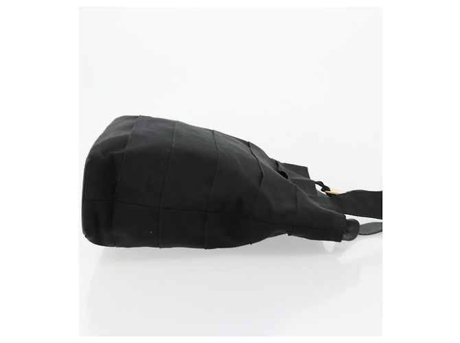 Borsa Tote Vala Salvatore Ferragamo in tela nero e oro Auth bs34543 D'oro - vista 3