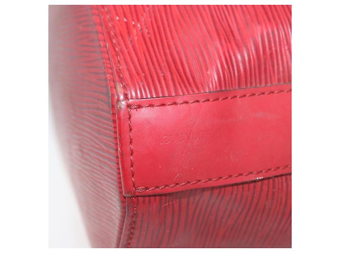 LOUIS VUITTON Epi Sac Depaule GM Shoulder Bag Vermelho M80197 LV Auth bs34997 - vista 10