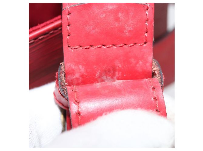 LOUIS VUITTON Epi Sac Depaule GM Shoulder Bag Vermelho M80197 LV Auth bs34997 - vista 12