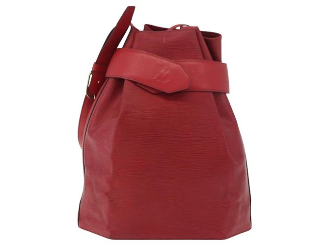 LOUIS VUITTON Epi Sac Depaule GM Shoulder Bag Vermelho M80197 LV Auth bs34997 - vista 13