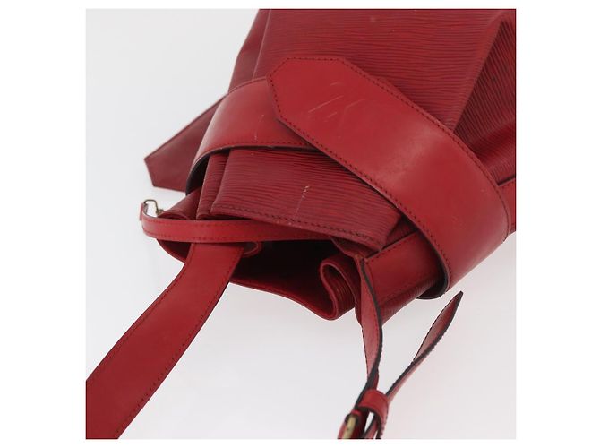 LOUIS VUITTON Epi Sac Depaule GM Shoulder Bag Vermelho M80197 LV Auth bs34997 - vista 6