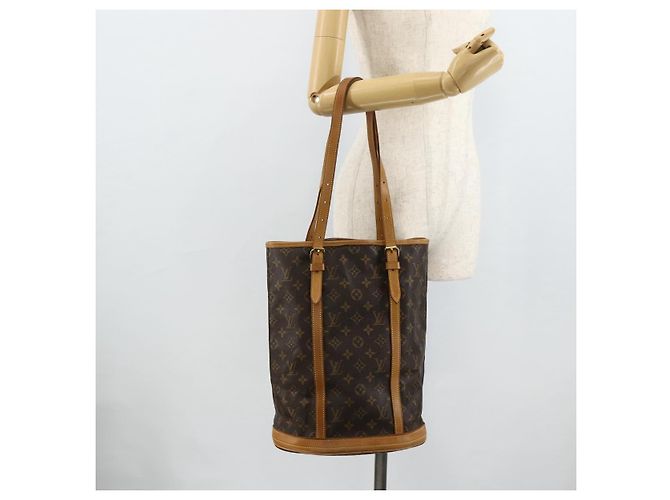 LOUIS VUITTON Borsa a Spalla Monogram Bucket GM M42236 LV Auth 179022 Monogramma - vista 22
