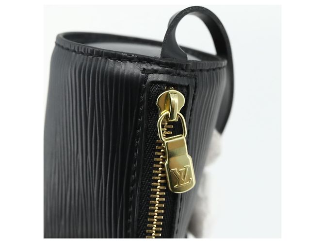 LOUIS VUITTON Epi Soufflot Pouch Black LV Auth BA12312A Negro - vista 11