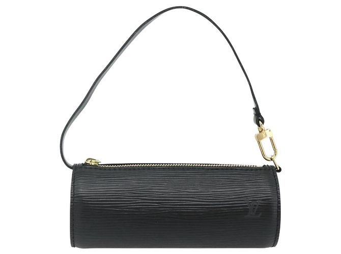 LOUIS VUITTON Epi Soufflot Pouch Black LV Auth BA12312A Negro - vista 13