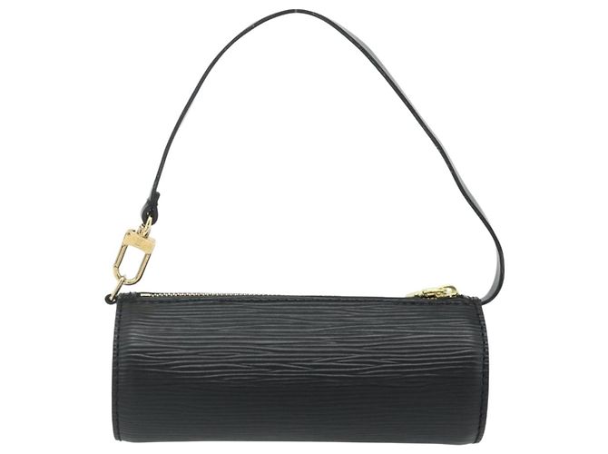 LOUIS VUITTON Epi Soufflot Pouch Black LV Auth BA12312A Negro - vista 2