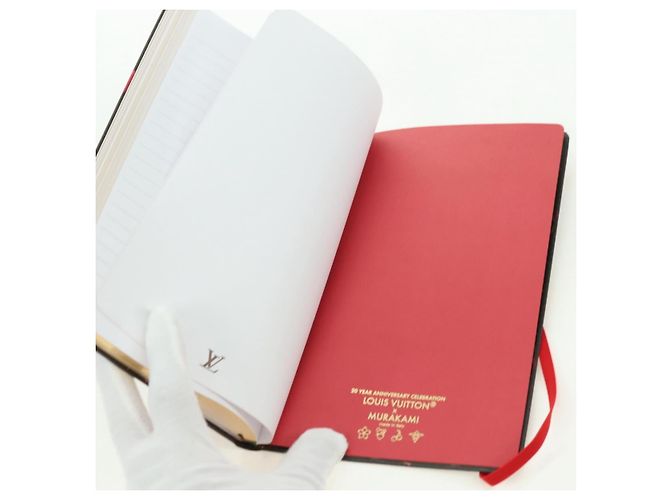 LOUIS VUITTON Carnet Collector Cherry Print Notebook MM Jane Canvas GI1371 Auth 177348M Marron - vue 16