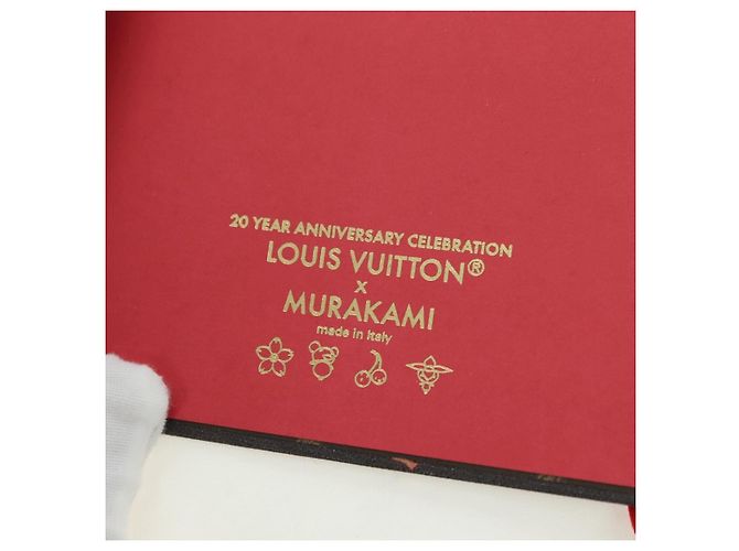 LOUIS VUITTON Carnet Collector Cherry Print Notebook MM Jane Canvas GI1371 Auth 177348M Marron - vue 17