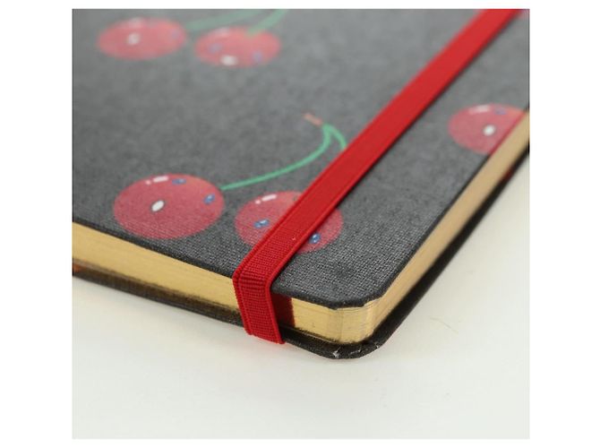 LOUIS VUITTON Carnet Collector Cherry Print Notebook MM Jane Canvas GI1371 Auth 177348M Marron - vue 8