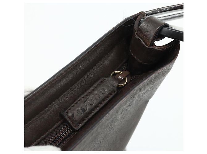 Sac à bandoulière GUCCI en cuir marron 001 2122 1822 Auth bs34903 - vue 10