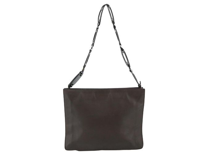 Sac à bandoulière GUCCI en cuir marron 001 2122 1822 Auth bs34903 - vue 13