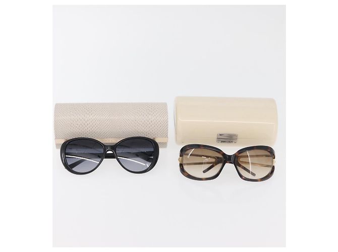 Gafas de sol Jimmy Choo de plástico 2 Set Brown Black Auth BA12499 Castaño Negro - vista 18