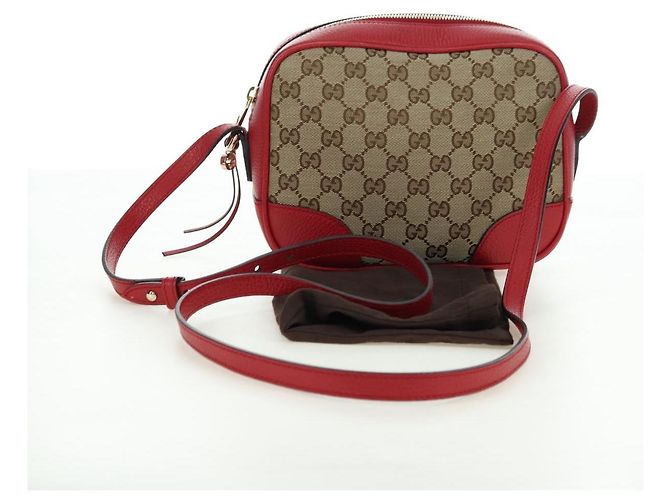 GUCCI GG Canvas Shoulder Bag Beige Gold 449413 Auth am11547V Golden - view 12