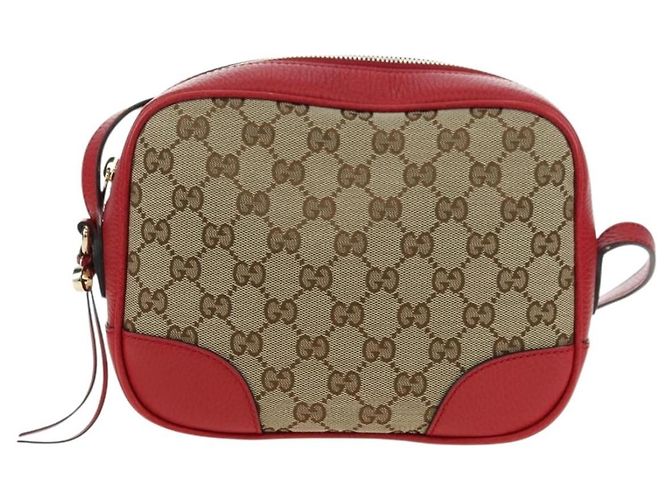 GUCCI GG Canvas Shoulder Bag Beige Gold 449413 Auth am11547V Golden - view 13