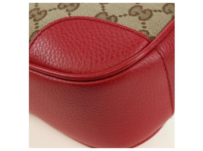 GUCCI GG Canvas Shoulder Bag Beige Gold 449413 Auth am11547V Golden - view 17