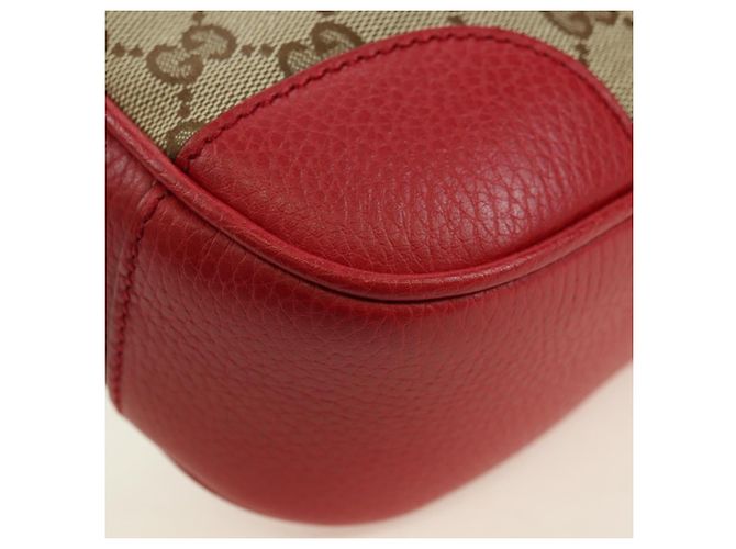 GUCCI GG Canvas Shoulder Bag Beige Gold 449413 Auth am11547V Golden - view 18