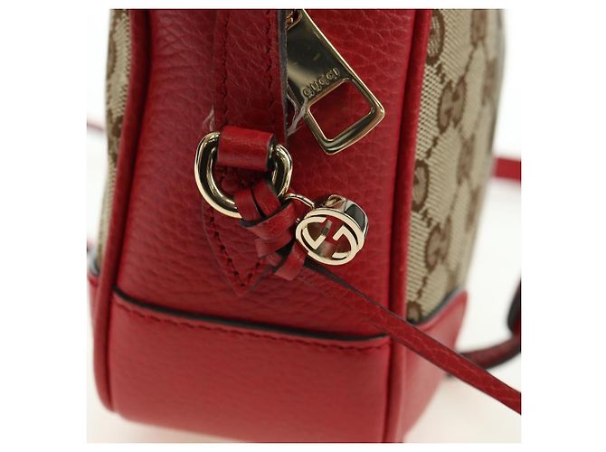 GUCCI GG Canvas Shoulder Bag Beige Gold 449413 Auth am11547V Golden - view 20