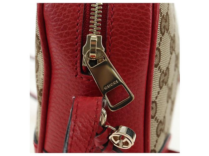 GUCCI GG Canvas Shoulder Bag Beige Gold 449413 Auth am11547V Golden - view 21