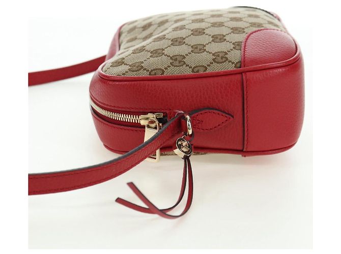 GUCCI GG Canvas Shoulder Bag Beige Gold 449413 Auth am11547V Golden - view 3