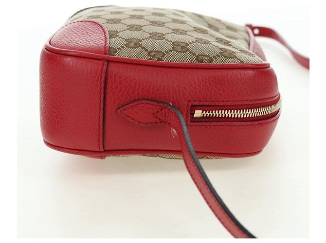 GUCCI GG Canvas Shoulder Bag Beige Gold 449413 Auth am11547V Golden - view 4