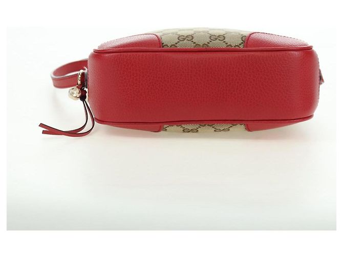 GUCCI GG Canvas Shoulder Bag Beige Gold 449413 Auth am11547V Golden - view 7