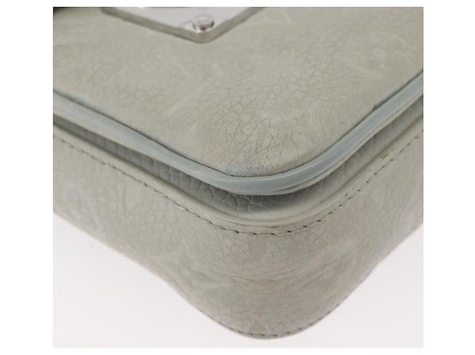 LOUIS VUITTON Taurillon Vertical Wearable Wallet Bag Gray M82568 LV Auth 178538V Marrone - vista 14