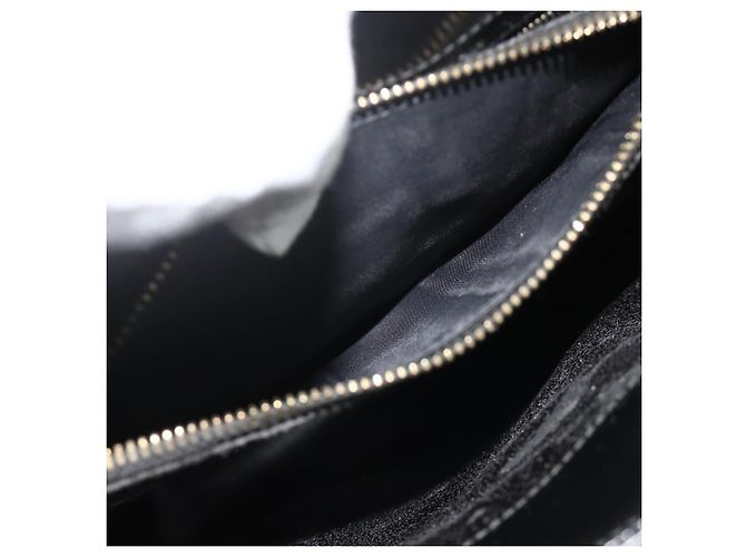 Borsa GUCCI in pelle vernice nera e oro 002 2265 0407 Auth 177511 Nero D'oro - vista 11