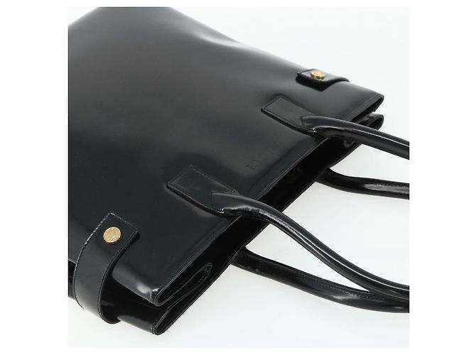 Borsa GUCCI in pelle vernice nera e oro 002 2265 0407 Auth 177511 Nero D'oro - vista 6