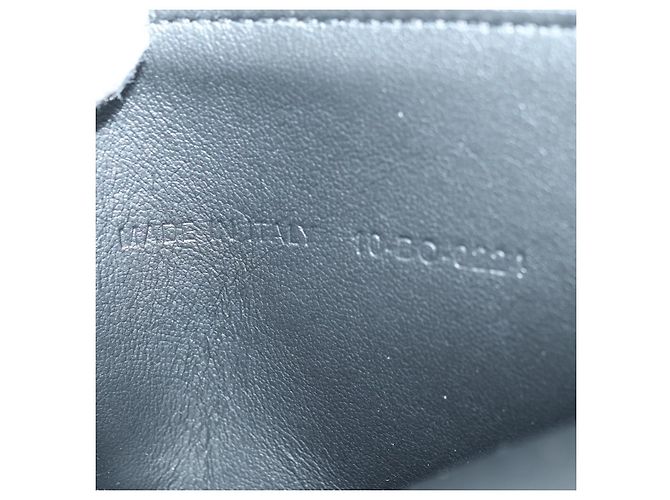 Pochette da collo Christian Dior Trotter Canvas Nero Argento Auth 177974M - vista 11