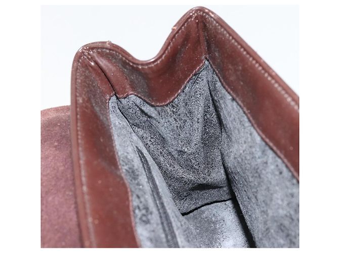 Sac à bandoulière GUCCI en cuir verni marron argent 001 3444 1746 Auth ep14378 Argenté - vue 20
