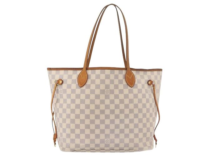 LOUIS VUITTON Damier Azur Neverfull MM Tote Bag N41605 LV Auth 176990 - vista 13