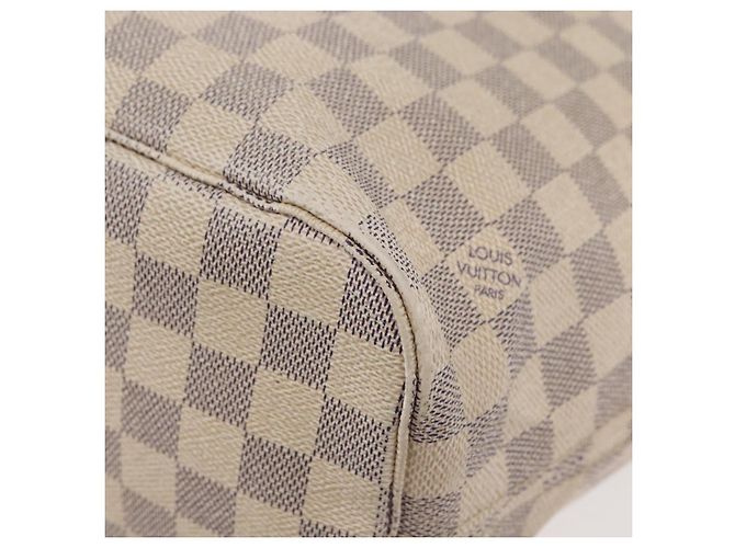 LOUIS VUITTON Damier Azur Neverfull MM Tote Bag N41605 LV Auth 176990 - vista 18