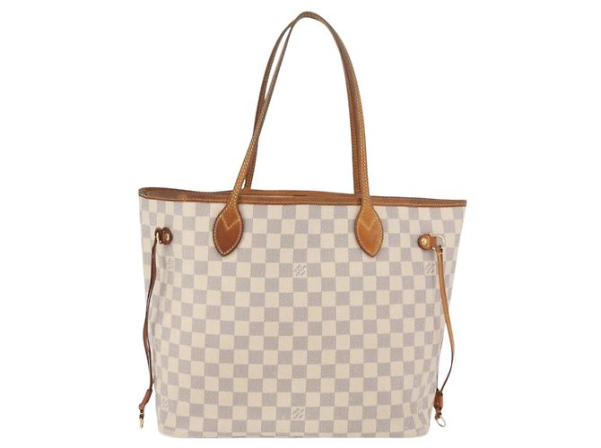 LOUIS VUITTON Damier Azur Neverfull MM Tote Bag N41605 LV Auth 176990 - vista 2