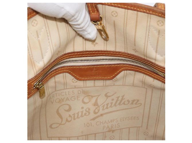 LOUIS VUITTON Damier Azur Neverfull MM Tote Bag N41605 LV Auth 176990 - vista 20
