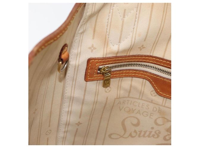 LOUIS VUITTON Damier Azur Neverfull MM Tote Bag N41605 LV Auth 176990 - vista 23