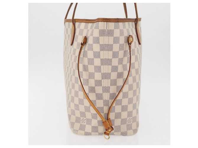 LOUIS VUITTON Damier Azur Neverfull MM Tote Bag N41605 LV Auth 176990 - vista 4