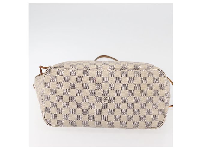 LOUIS VUITTON Damier Azur Neverfull MM Tote Bag N41605 LV Auth 176990 - vista 5